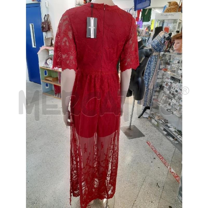 VESTITO DONNA ADA GATTI ROSSO PIZZO CARTELLINATO | Mercatino dell'Usato Roma rebibbia 3