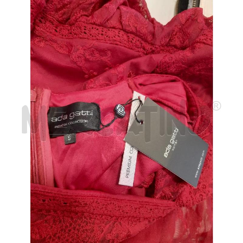 VESTITO DONNA ADA GATTI ROSSO PIZZO CARTELLINATO | Mercatino dell'Usato Roma rebibbia 4