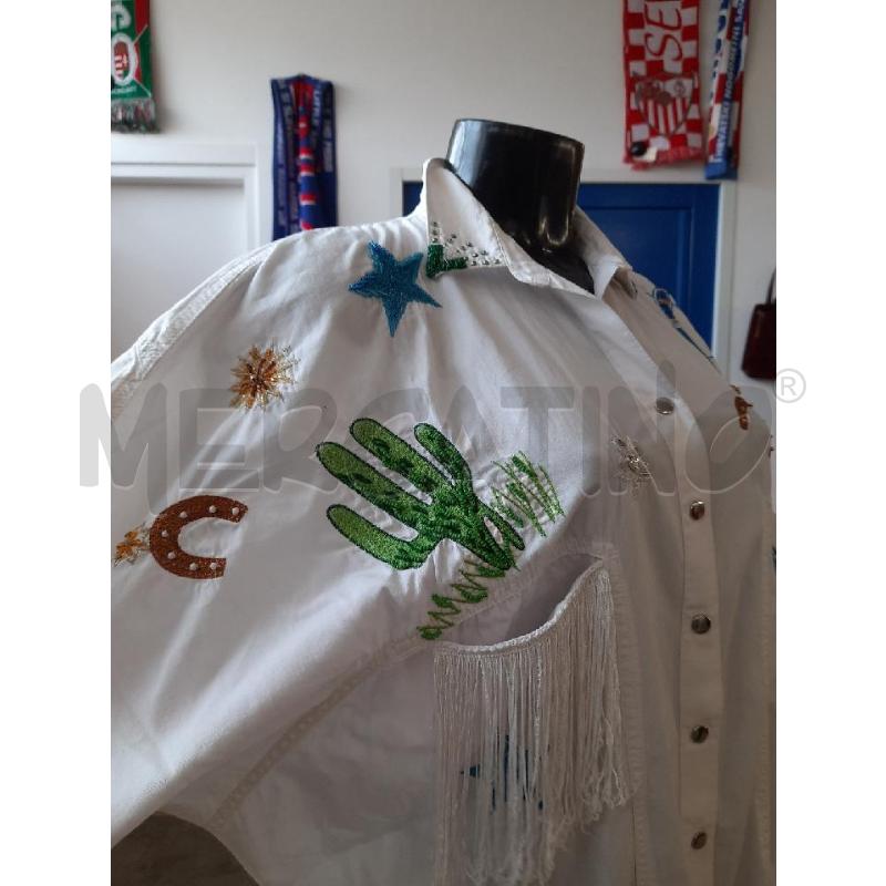 VESTITO DONNA BIANCO MARIA GRAZIA SEVERI DISEGNI MICROPERLINE | Mercatino dell'Usato Roma rebibbia 2