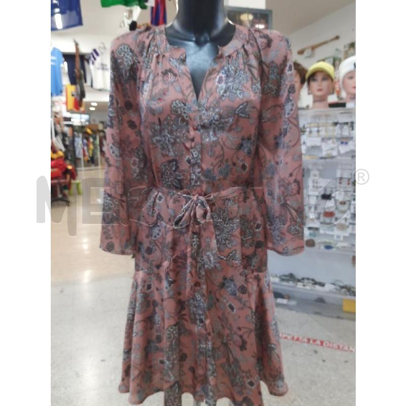VESTITO DONNA CANNELLA BEIGE FIORI VERD BIANC | Mercatino dell'Usato Roma rebibbia 2
