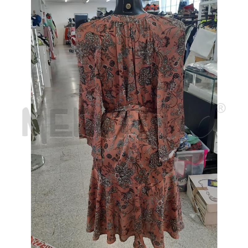 VESTITO DONNA CANNELLA BEIGE FIORI VERD BIANC | Mercatino dell'Usato Roma rebibbia 3