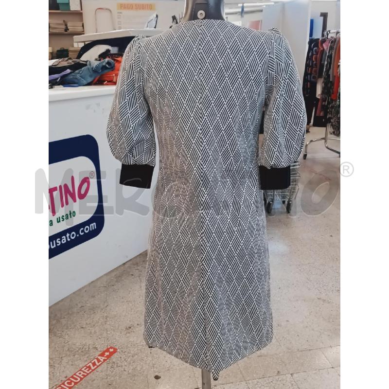 VESTITO DONNA CANNELLA BIANCO NERI  | Mercatino dell'Usato Roma rebibbia 2