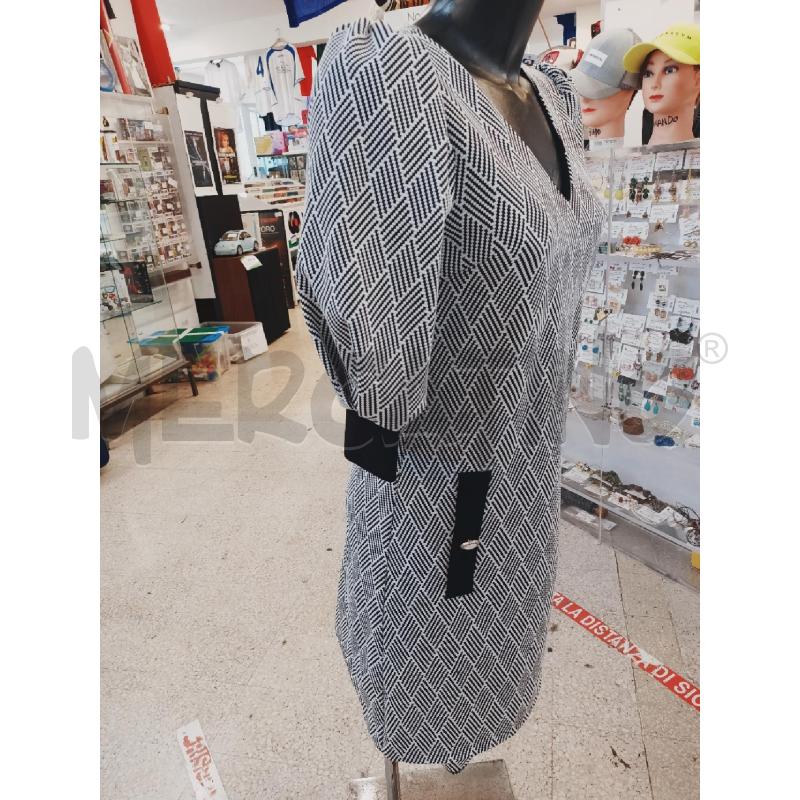 VESTITO DONNA CANNELLA BIANCO NERI  | Mercatino dell'Usato Roma rebibbia 3