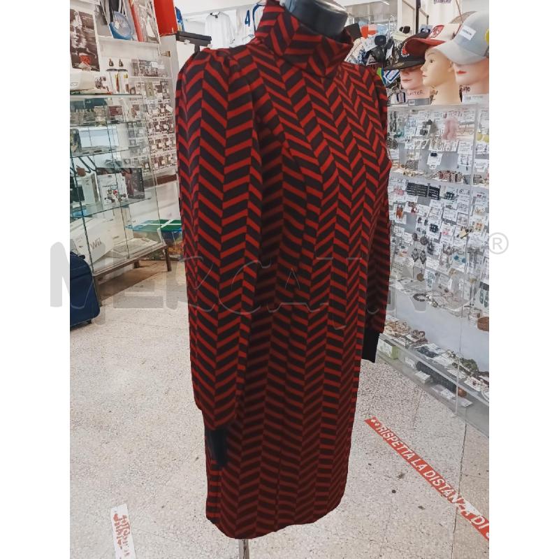 VESTITO DONNA CANNELLA COLLO RIGHE ROSSE NERE | Mercatino dell'Usato Roma rebibbia 3