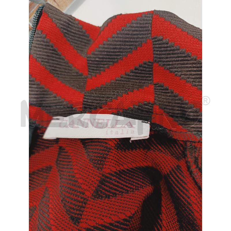 VESTITO DONNA CANNELLA COLLO RIGHE ROSSE NERE | Mercatino dell'Usato Roma rebibbia 4