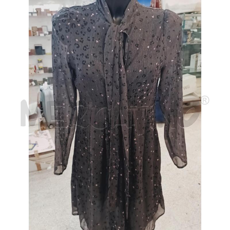 VESTITO DONNA CANNELLA GRIGIO CUORICINI COL | Mercatino dell'Usato Roma rebibbia 3