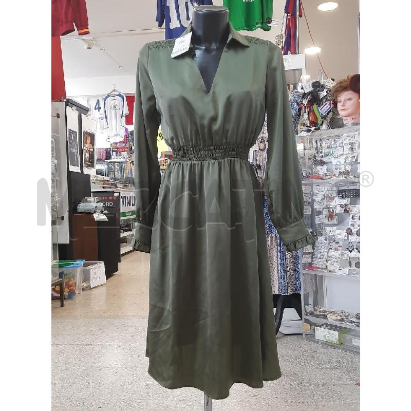VESTITO DONNA CANNELLA VERDE CARTELLINATO | Mercatino dell'Usato Roma rebibbia 1