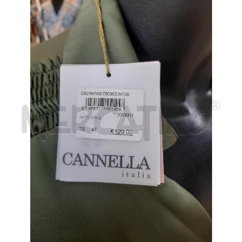 VESTITO DONNA CANNELLA VERDE CARTELLINATO | Mercatino dell'Usato Roma rebibbia 4