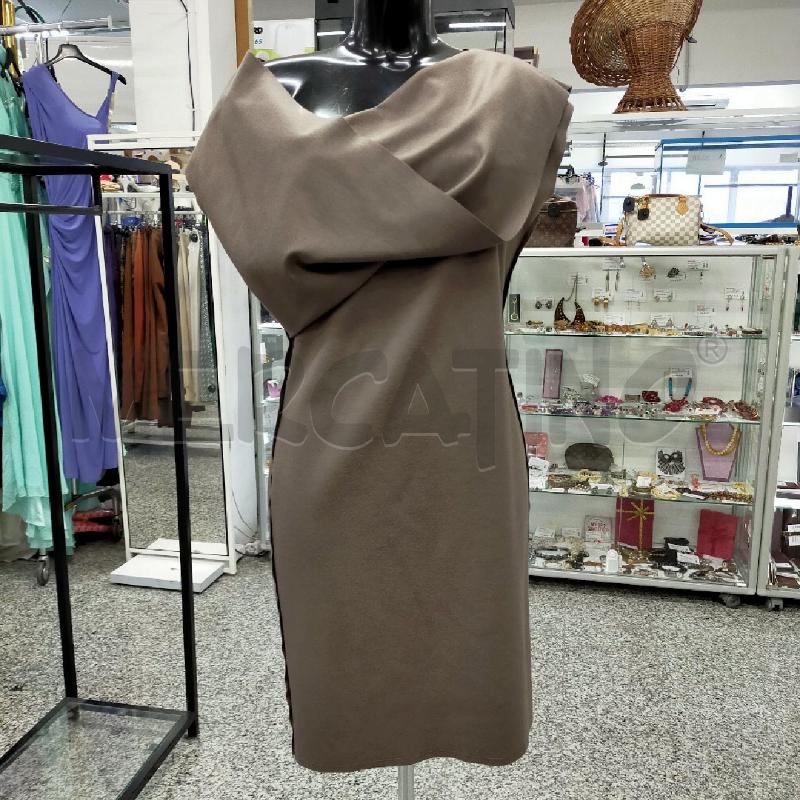 VESTITO DONNA CARLAG GRIGIO MORBIDO TG44 80%LANA | Mercatino dell'Usato Roma rebibbia 1