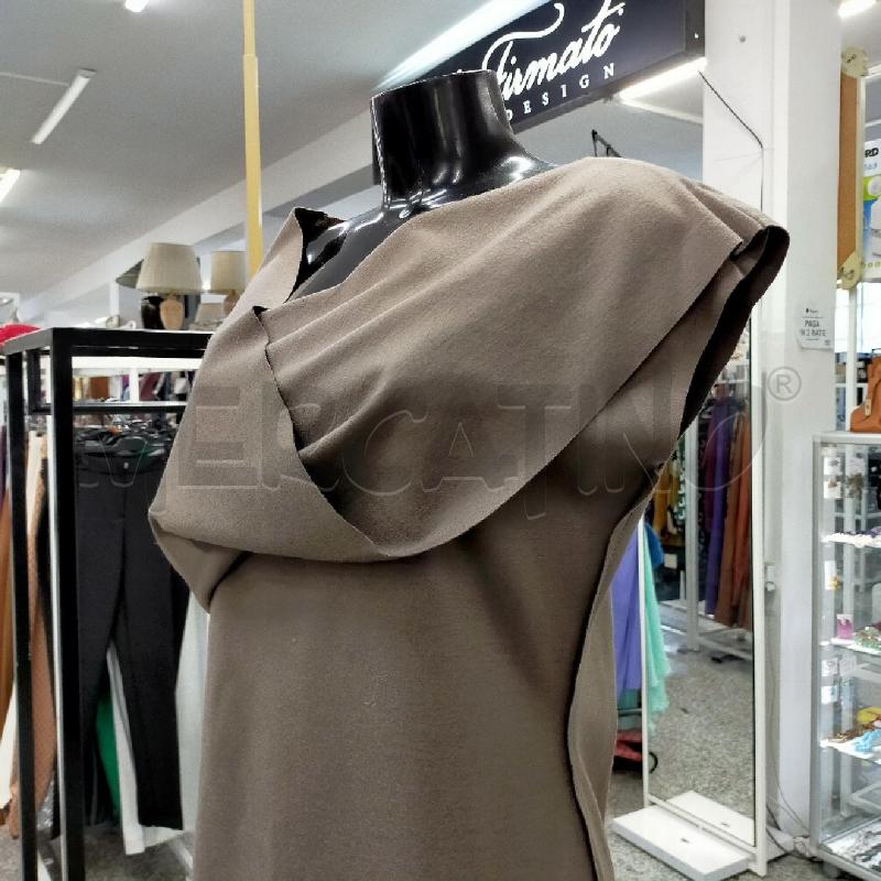 VESTITO DONNA CARLAG GRIGIO MORBIDO TG44 80%LANA | Mercatino dell'Usato Roma rebibbia 3