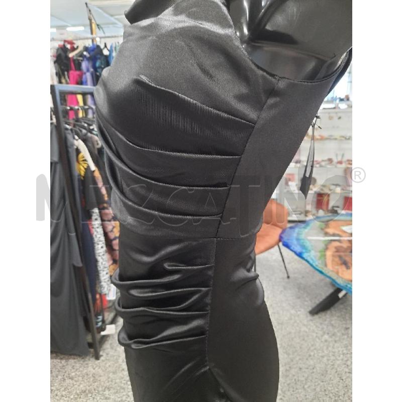 VESTITO DONNA CHIKA GIRL NERO RASO LUNGO CARTELLINO | Mercatino dell'Usato Roma rebibbia 5