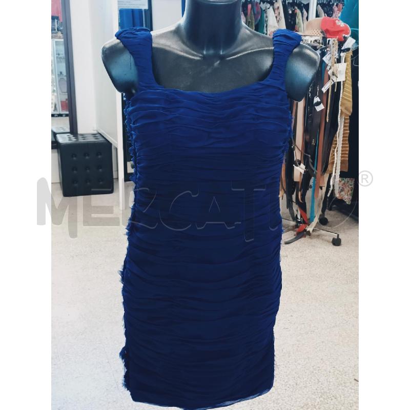 VESTITO DONNA CON GIACCA BLU ONDEGGIATO | Mercatino dell'Usato Roma rebibbia 1