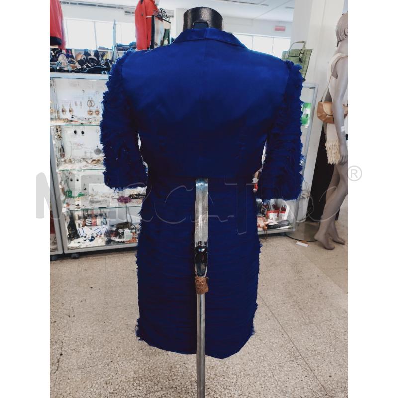 VESTITO DONNA CON GIACCA BLU ONDEGGIATO | Mercatino dell'Usato Roma rebibbia 3