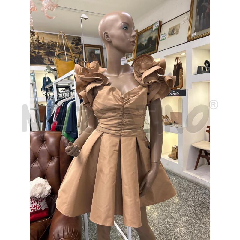 VESTITO DONNA ELISABETTA FRANCHI BEIGE | Mercatino dell'Usato Roma rebibbia 1