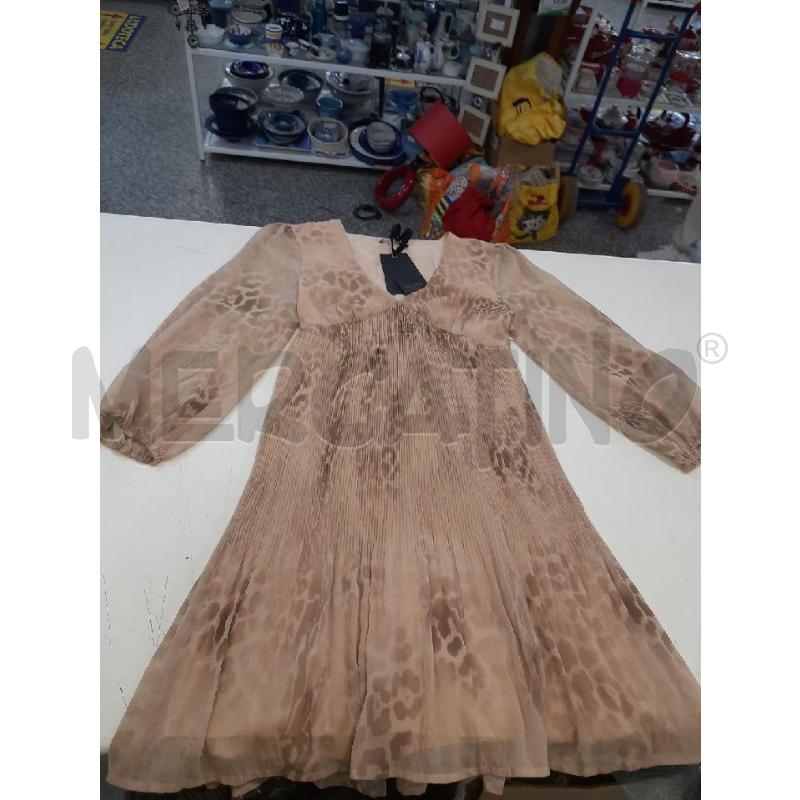 VESTITO DONNA GAUDI JEANS BEIGE MACCHIE MAR CARTELLINATO | Mercatino dell'Usato Roma rebibbia 1