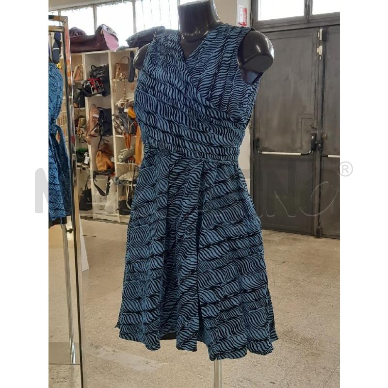 VESTITO DONNA KENZO BLU RIGHE NERE  | Mercatino dell'Usato Roma rebibbia 3