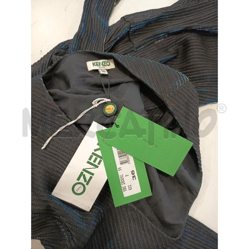 VESTITO DONNA KENZO NERO RIFLESSI BLU CARTELLINATO | Mercatino dell'Usato Roma rebibbia 3