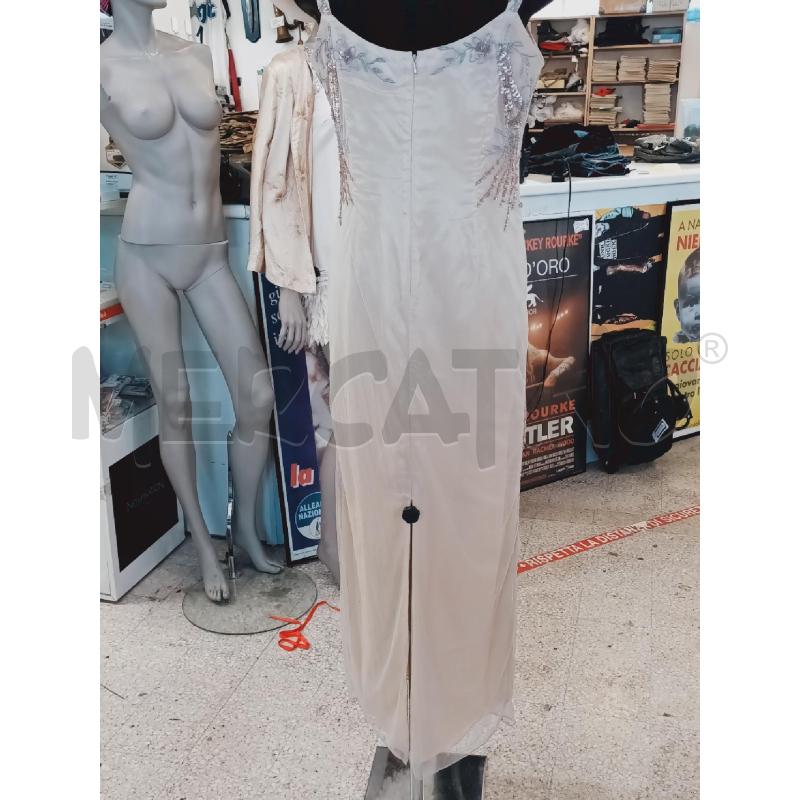 VESTITO DONNA LUCA GIORDANI BEIGE PAGLIETTE CARTELLINATO | Mercatino dell'Usato Roma rebibbia 2