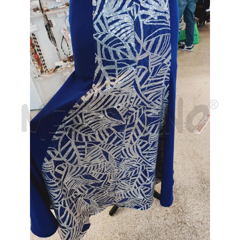 VESTITO DONNA LUNGO BLU DIETRO VELO PAGLIETTE GR | Mercatino dell'Usato Roma rebibbia 4