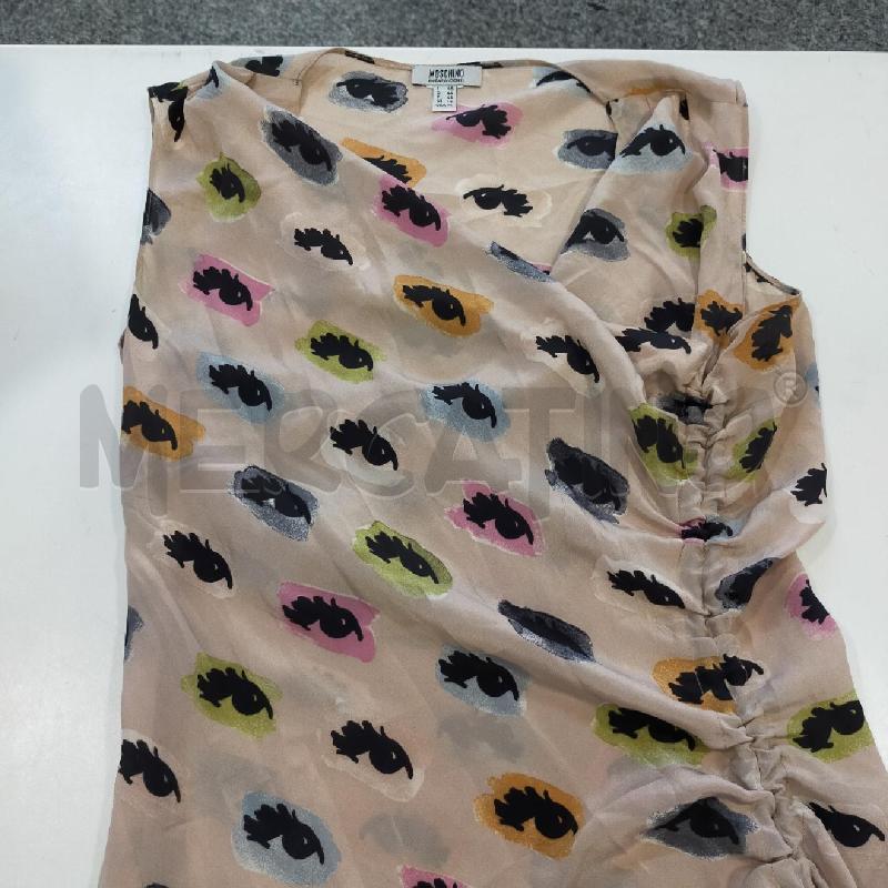 VESTITO DONNA MOSCHINO TG48 ROSA S OCCHI  | Mercatino dell'Usato Roma rebibbia 1