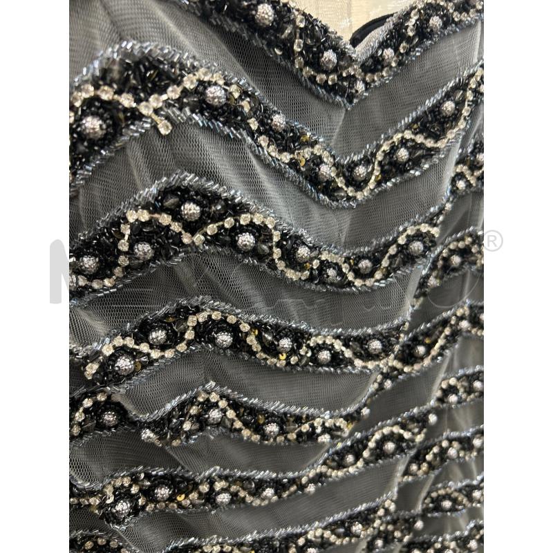 VESTITO DONNA MUSANI COUTURE PERLATO/NERO MICRO APPLICAZIONI TG48 PZ2 | Mercatino dell'Usato Roma rebibbia 2