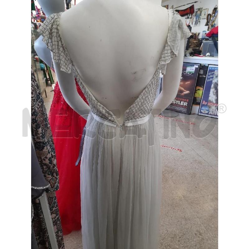 VESTITO DONNA NEEDLE&THREAD GRIGIO FREDDO CRISTALLINI | Mercatino dell'Usato Roma rebibbia 2