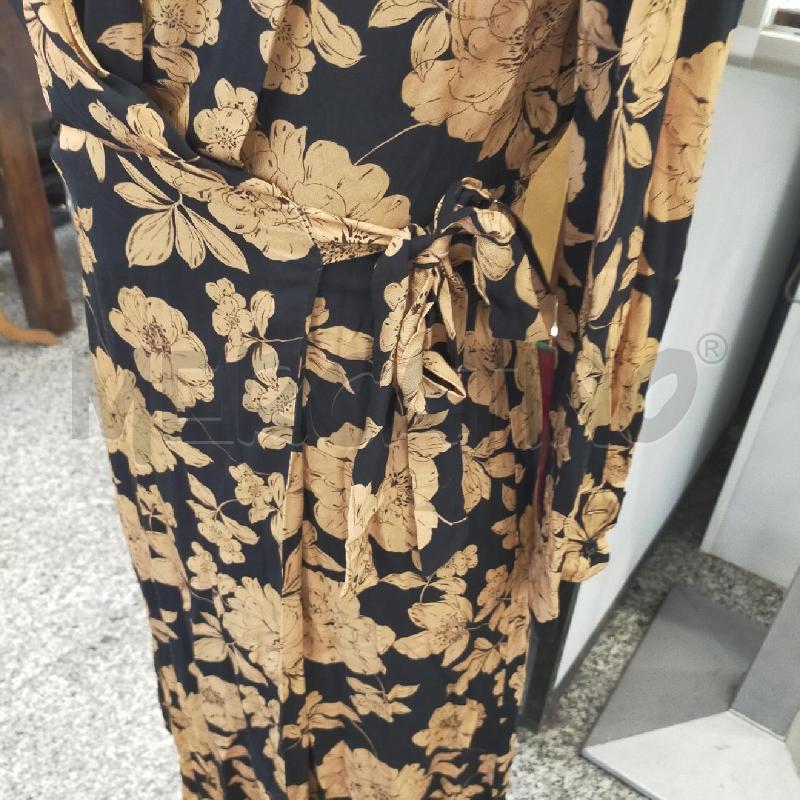 VESTITO DONNA NERO FIORI MARRONI BREND | Mercatino dell'Usato Roma rebibbia 2