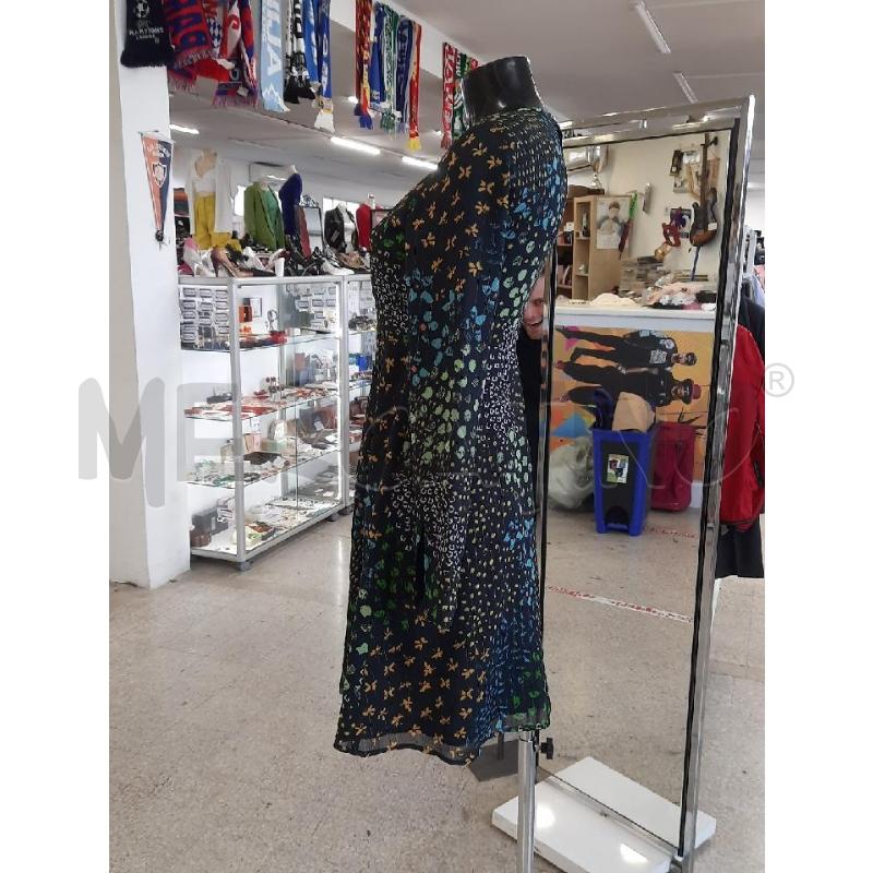VESTITO DONNA NERO PATRIZIA PEPE VARI DISEGNI VERDI GIALLO | Mercatino dell'Usato Roma rebibbia 3