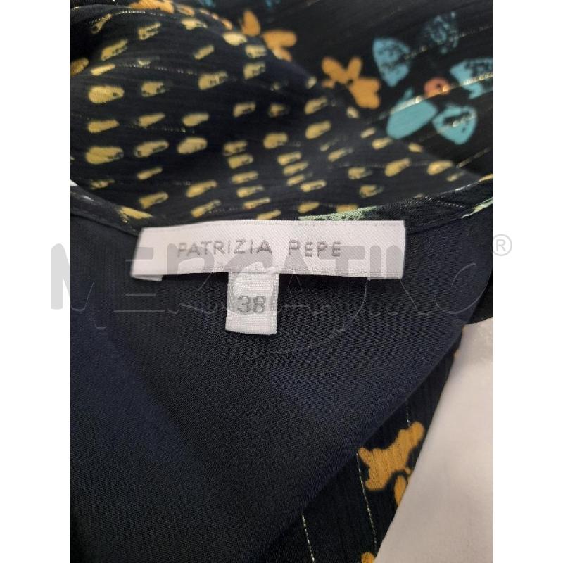 VESTITO DONNA NERO PATRIZIA PEPE VARI DISEGNI VERDI GIALLO | Mercatino dell'Usato Roma rebibbia 4