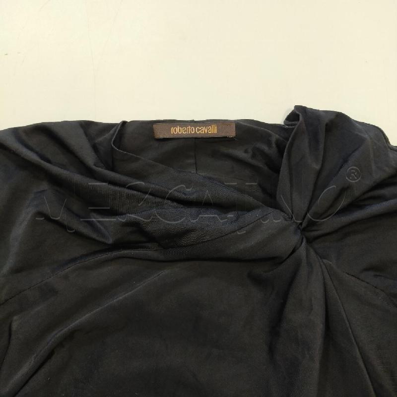 VESTITO DONNA ROBERTO CAVALLI NERO FIORE VIOLA  | Mercatino dell'Usato Roma rebibbia 2