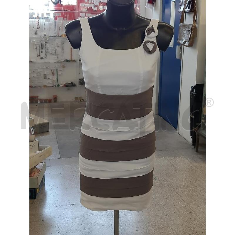 VESTITO DONNA TALCO BIANCO GRIGIO | Mercatino dell'Usato Roma rebibbia 2