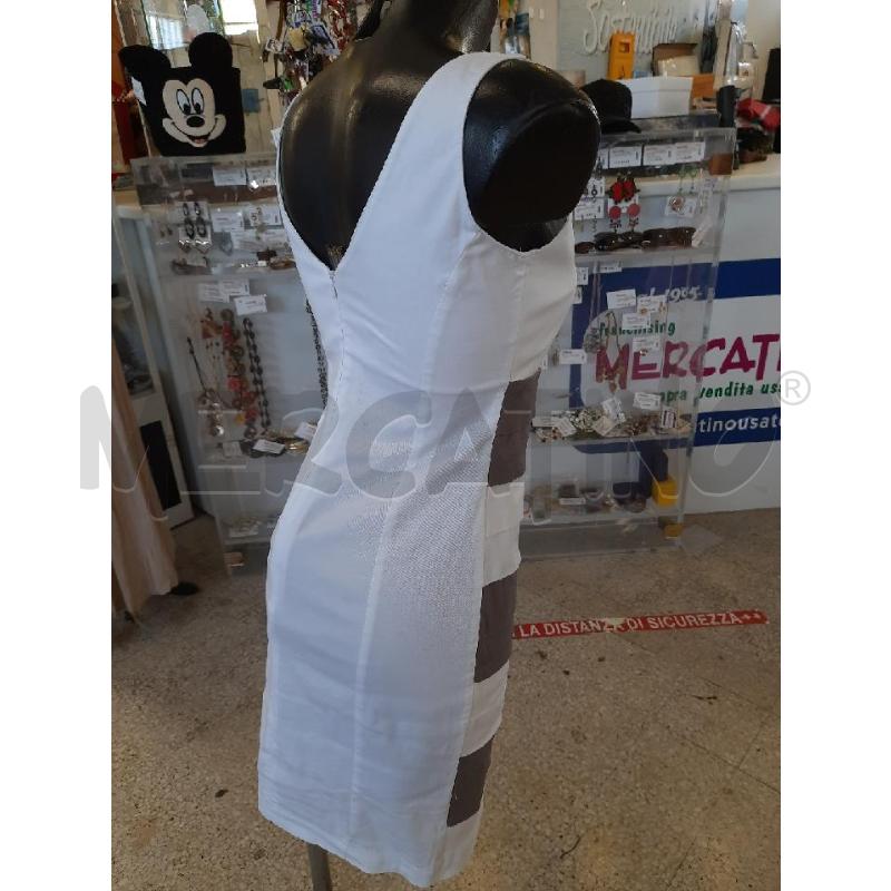 VESTITO DONNA TALCO BIANCO GRIGIO | Mercatino dell'Usato Roma rebibbia 3