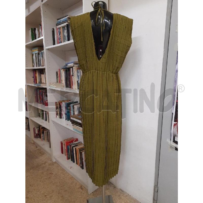 VESTITO DONNA TELA CACHI LUNGO TESSUTO PIEGHETTATO | Mercatino dell'Usato Roma rebibbia 2