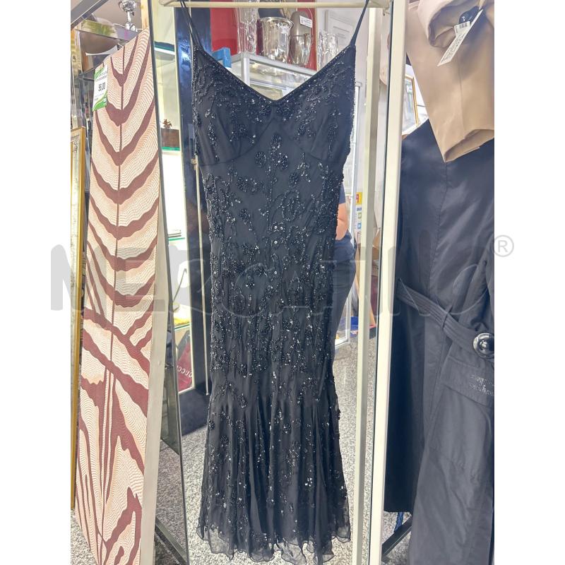 VESTITO DONNA VERSACE JEANS NERO VELO PERLINE SPALLINE DA RIV | Mercatino dell'Usato Roma rebibbia 1