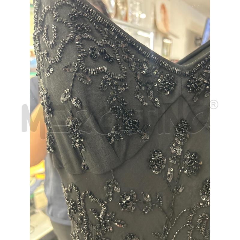 VESTITO DONNA VERSACE JEANS NERO VELO PERLINE SPALLINE DA RIV | Mercatino dell'Usato Roma rebibbia 2