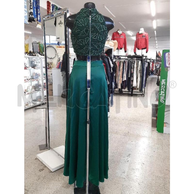 VESTITO DONNA VISII CERIMONIA VERDE  DUE PEZZI | Mercatino dell'Usato Roma rebibbia 1