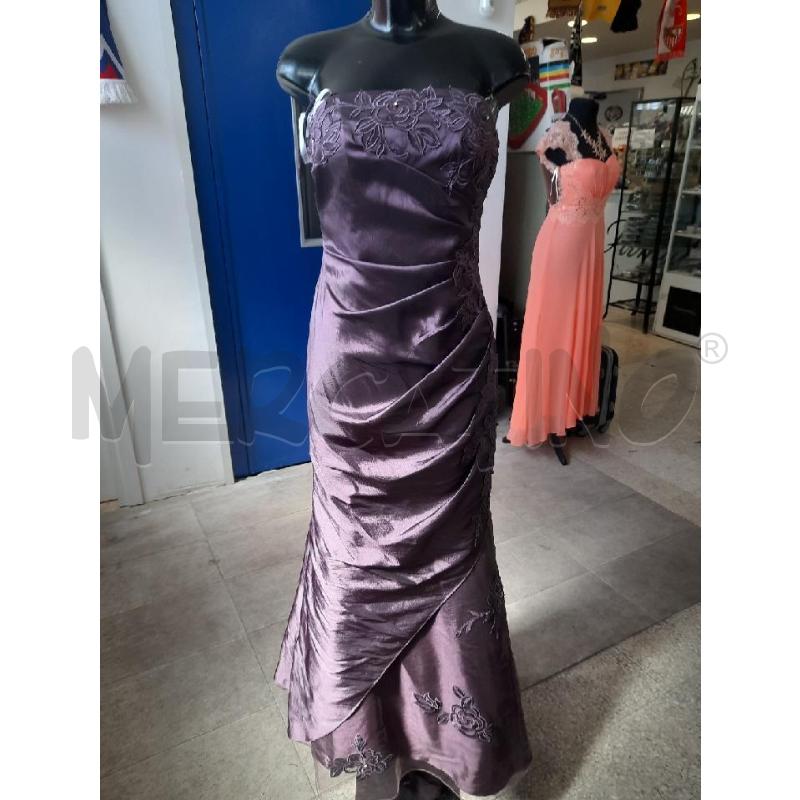 VESTITO DONNA VIVALDI PRUGNA METALLIZZATO PZ2 TG42 | Mercatino dell'Usato Roma rebibbia 1