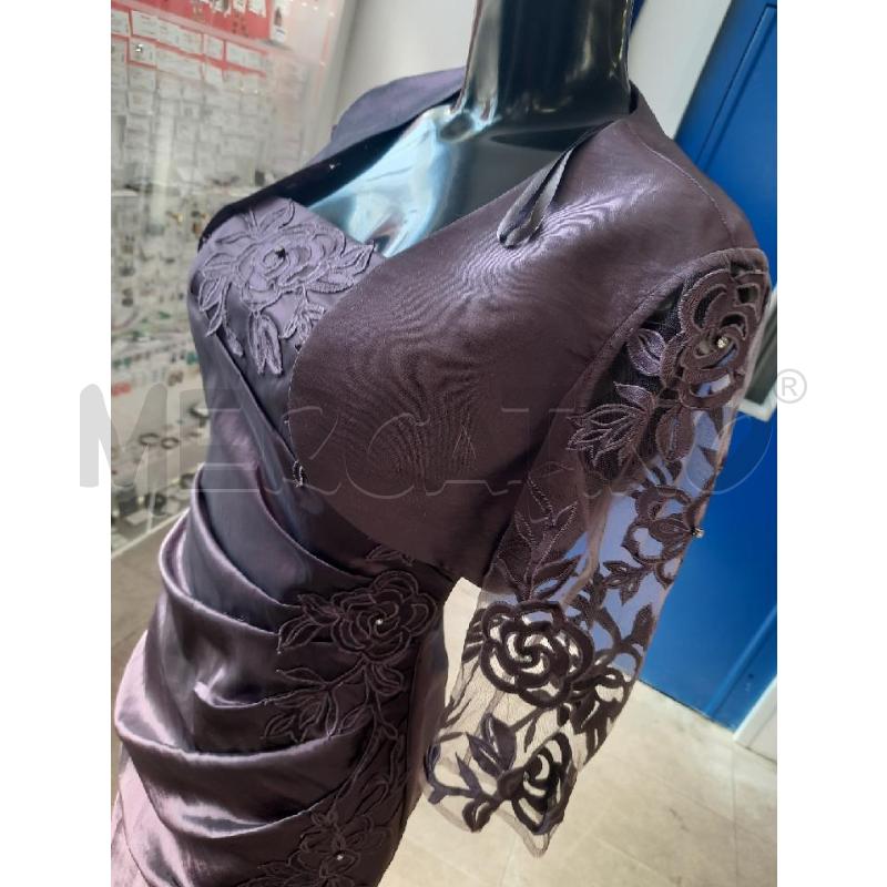 VESTITO DONNA VIVALDI PRUGNA METALLIZZATO PZ2 TG42 | Mercatino dell'Usato Roma rebibbia 3