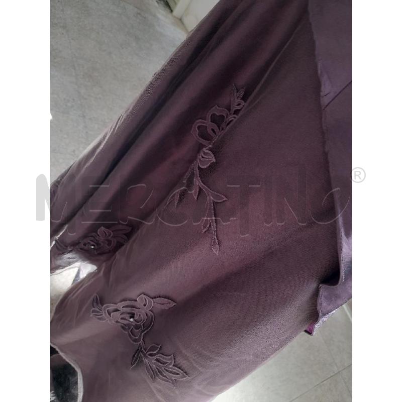 VESTITO DONNA VIVALDI PRUGNA METALLIZZATO PZ2 TG42 | Mercatino dell'Usato Roma rebibbia 5