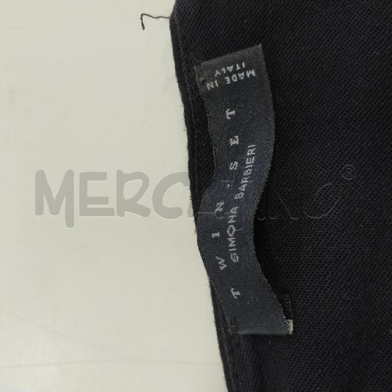 VESTITO DONNA  TWIN SET NERO TRIANGOLO STRASS | Mercatino dell'Usato Roma rebibbia 3