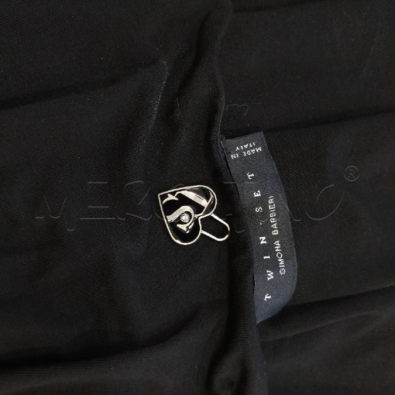 VESTITO DONNA  TWIN SET NERO TRIANGOLO STRASS | Mercatino dell'Usato Roma rebibbia 4
