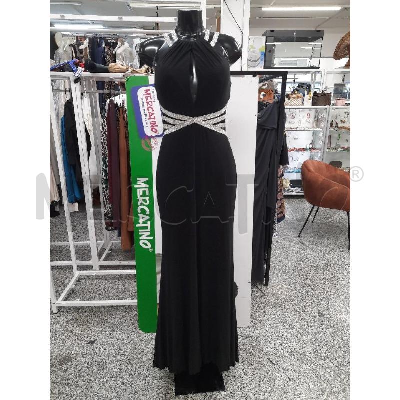 VESTITO ENVIER COUTURE NERO DETT GIOIELLO ARGENTATI TG42  | Mercatino dell'Usato Roma rebibbia 1