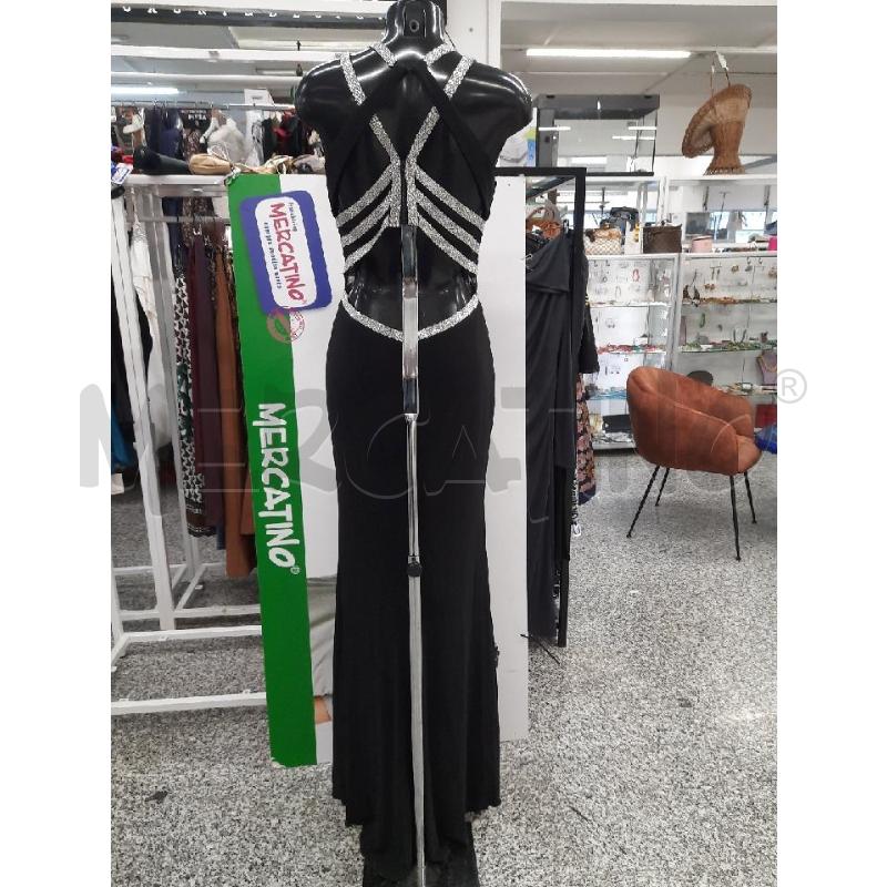 VESTITO ENVIER COUTURE NERO DETT GIOIELLO ARGENTATI TG42  | Mercatino dell'Usato Roma rebibbia 2