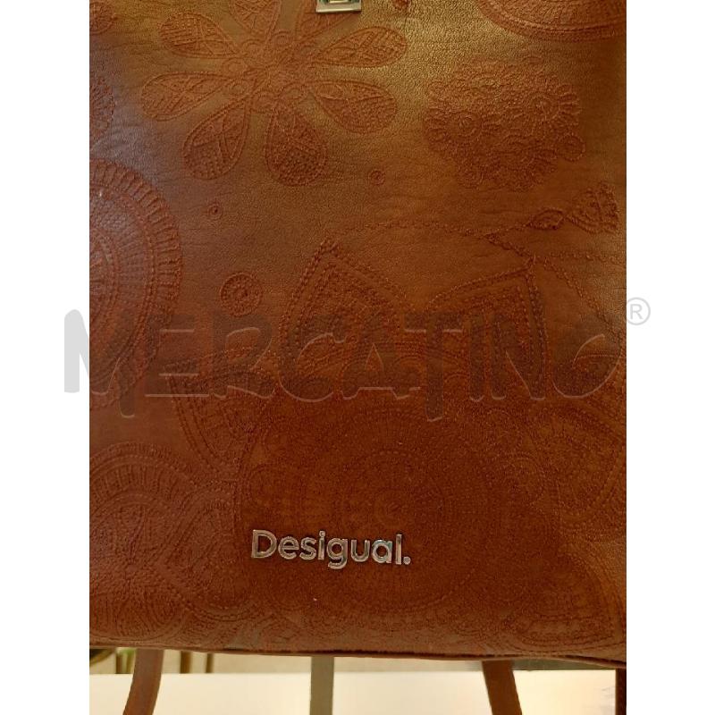 ZAINETTO DONNA DESIGUAL MARRONE FIORI RICAMATI  | Mercatino dell'Usato Roma rebibbia 2