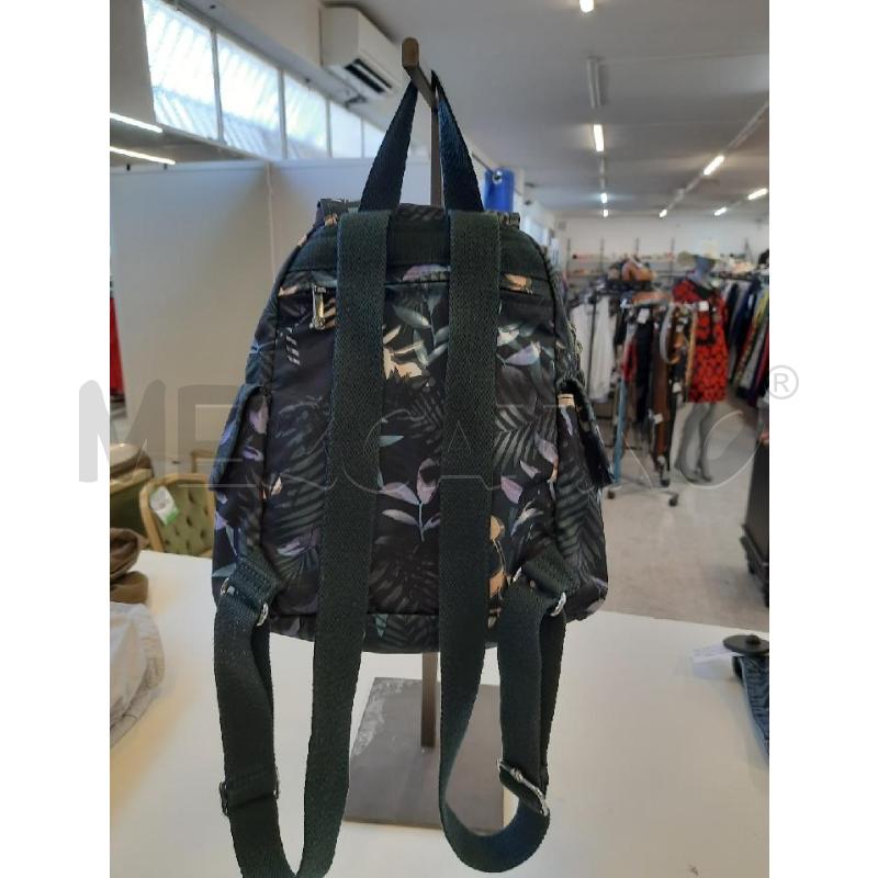 ZAINETTO DONNA KIPLING VERDE FOGLIE FORESTA  | Mercatino dell'Usato Roma rebibbia 3
