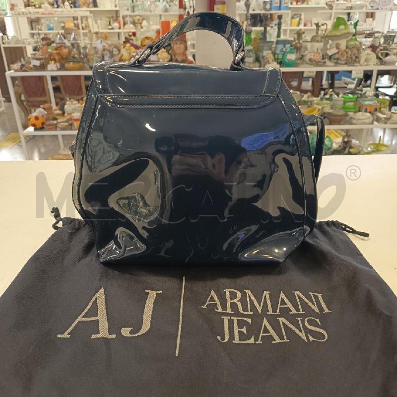 ZAINO DONNA ARMANI JEANS BLU LUCIDO  | Mercatino dell'Usato Roma rebibbia 4