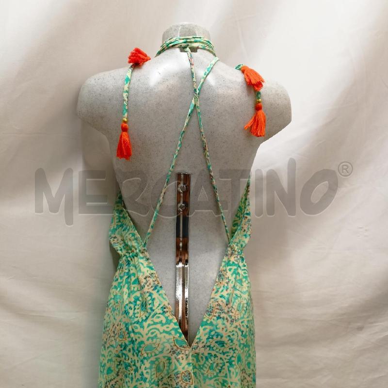 ABITO DONNA BOHO INDIA VERDE ACQUA FANTASIA | Mercatino dell'Usato Roma re di roma 4