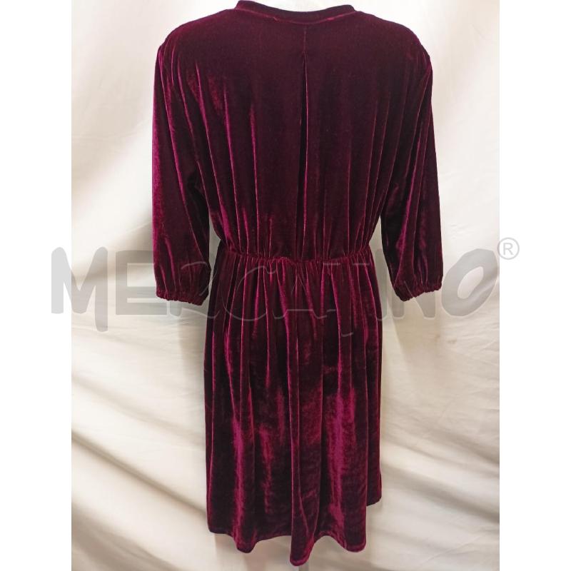 ABITO DONNA CINIGLIA BORDEAUX FIORI PETTO | Mercatino dell'Usato Roma re di roma 3