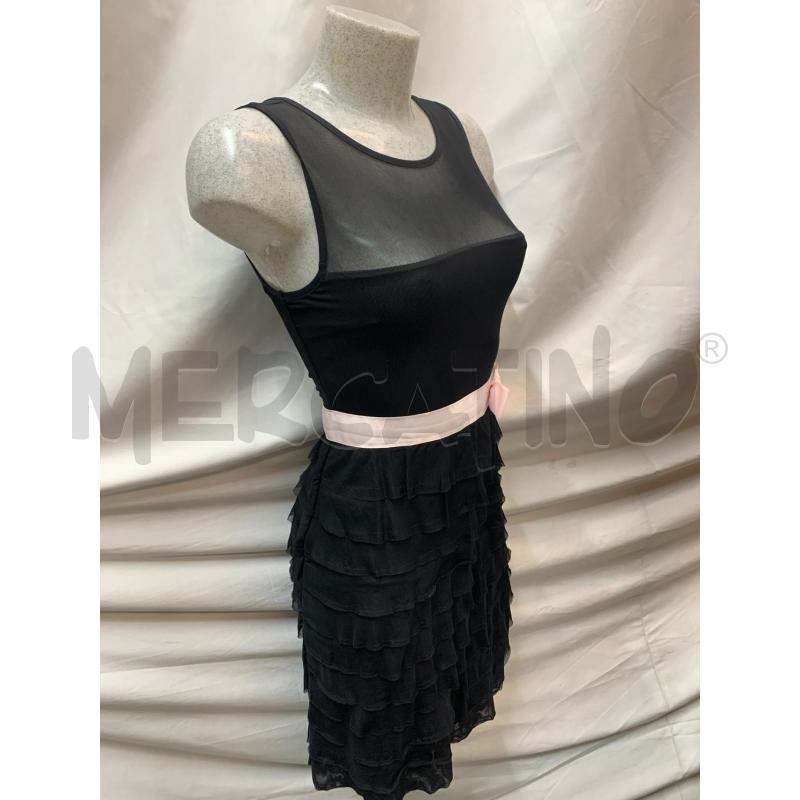 ABITO DONNA EMME MARELLA NERO FIOCCO ROSA | Mercatino dell'Usato Roma re di roma 2