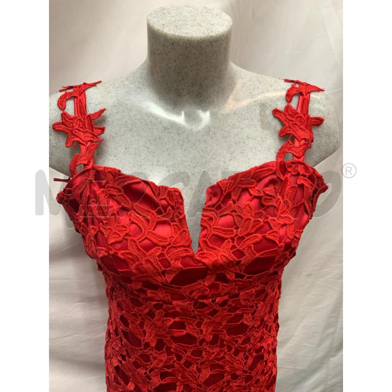 ABITO DONNA GUESS TUBINO ROSSO DOPPIO RICAMO | Mercatino dell'Usato Roma re di roma 4